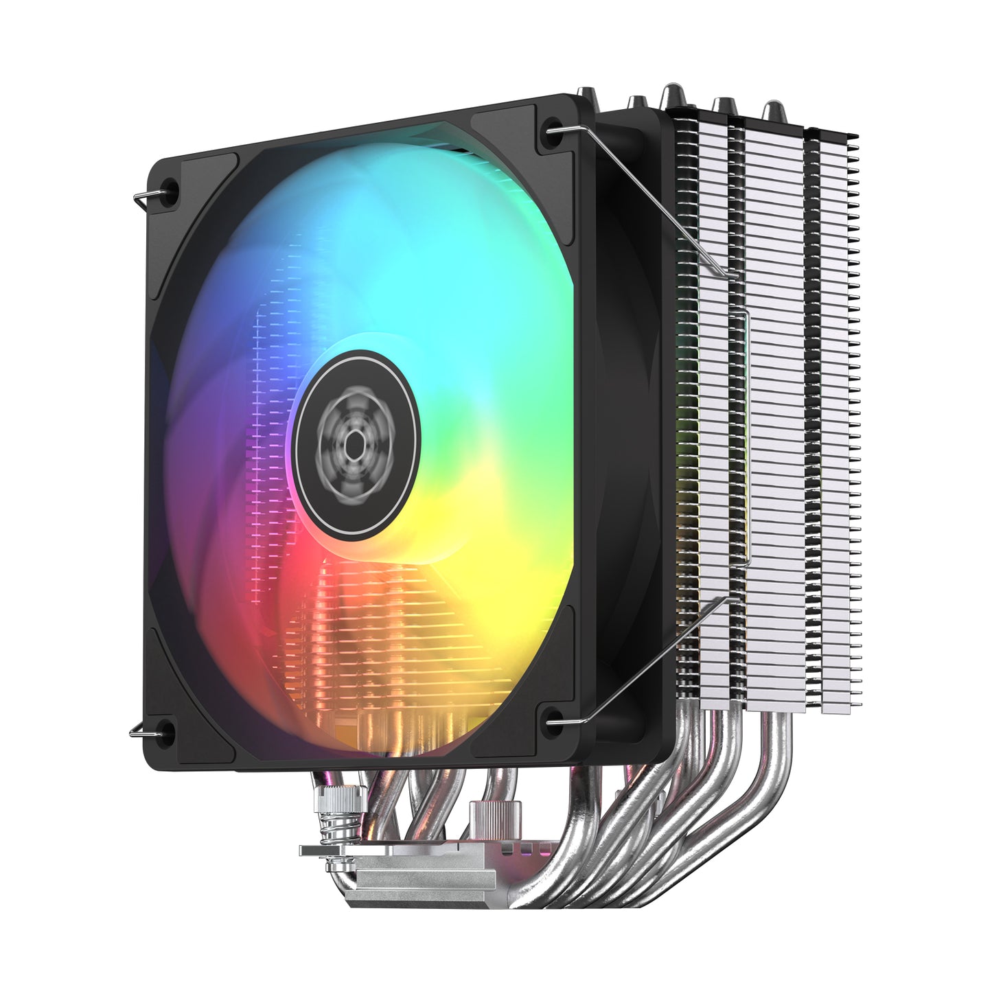 SilverStone Frost Mage 600 ARGB High-performance 120mm PWM Single Tower CPU Cooler with Six Heatpipes