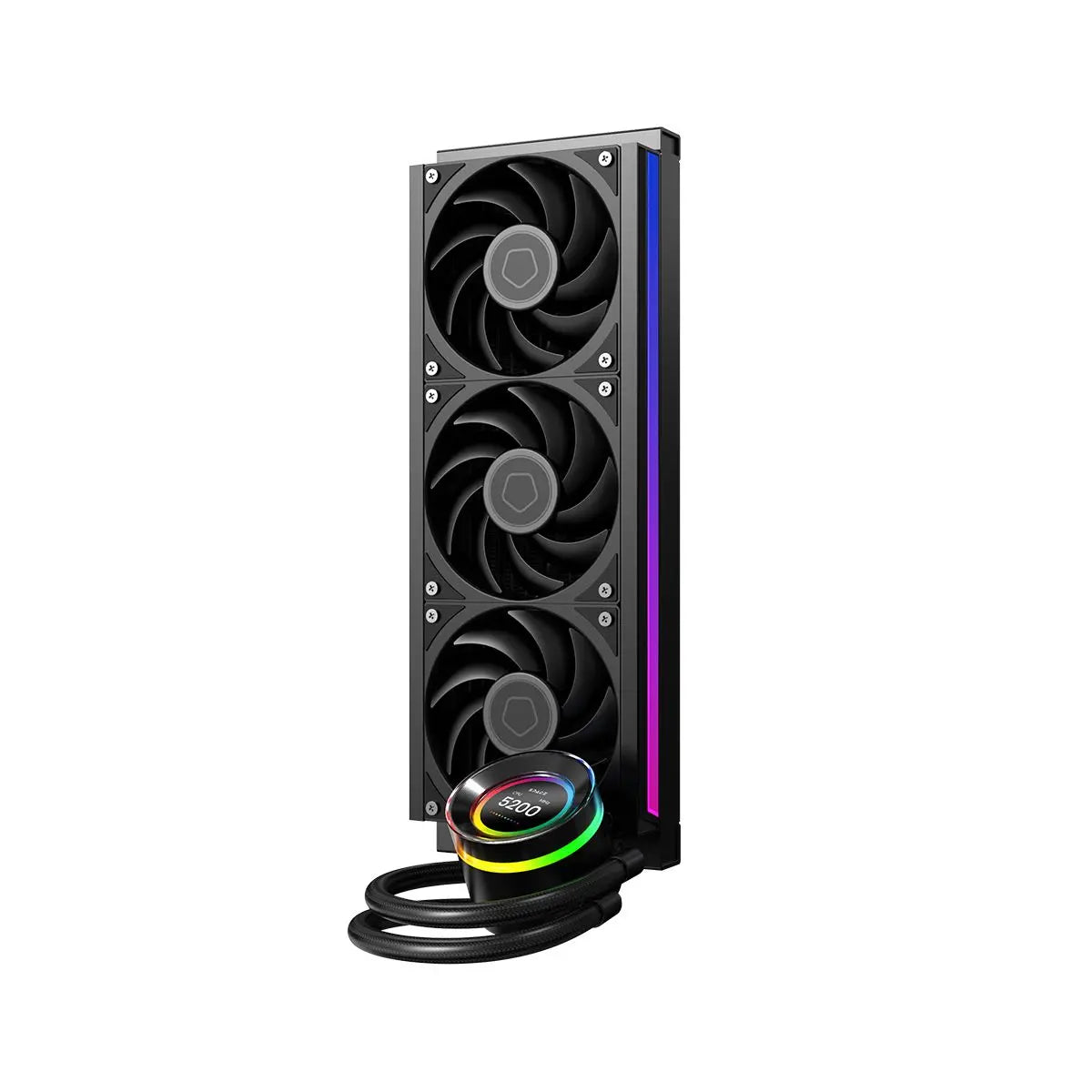ID-Cooling SL360 V2 Plus Black 360mm AIO Liquid CPU Cooler, 2.1" Display