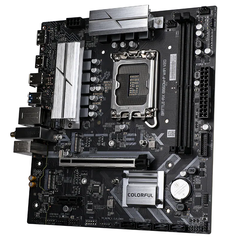 COLORFUL BATTLE-AX B860M-P WIFI V20 DDR5 Intel Core Ultra Series 2 microATX Motherboard