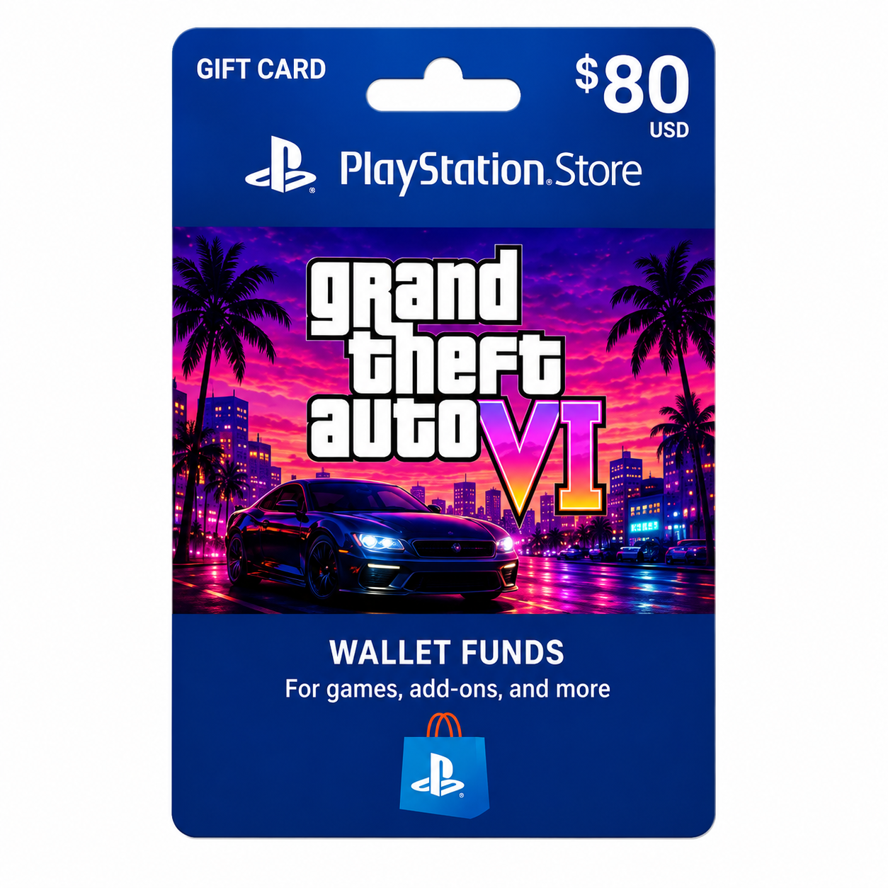 PlayStation Store Gift Card $80 USD (USA Region) – Digital Code