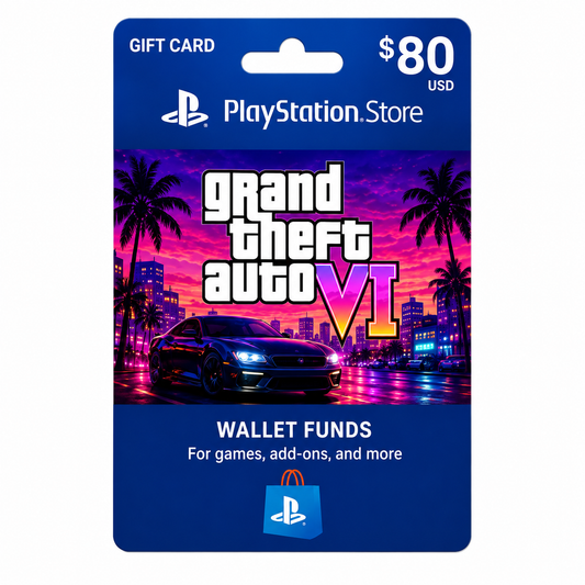 PlayStation Store Gift Card $80 USD (USA Region) – Digital Code