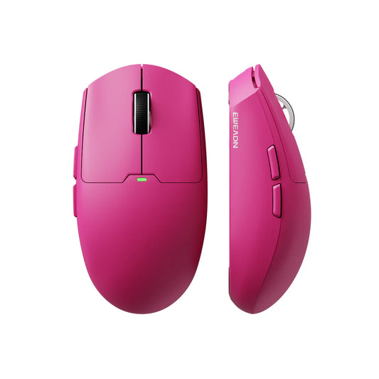 EWEADN E11 Pro Tri-Mode Wireless Gaming Mouse Pink/White