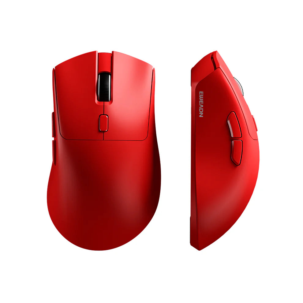 EWEADN E7 Tri-Mode Wireless Gaming Mouse White/Red/Black