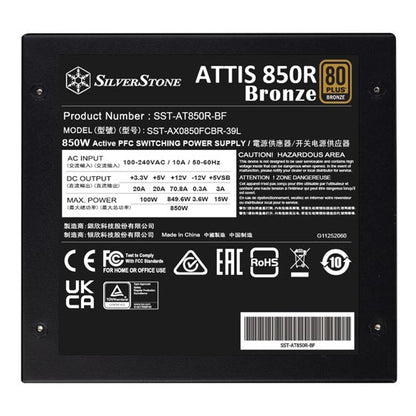 SilverStone ATTIS 850R Bronze 80 PLUS Bronze 850W ATX 3.1 ATX Power Supply