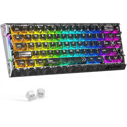 Attack Shark R68 HE Carbon Fiber 8000Hz Rapid Trigger Keyboard - Ink Shade Black