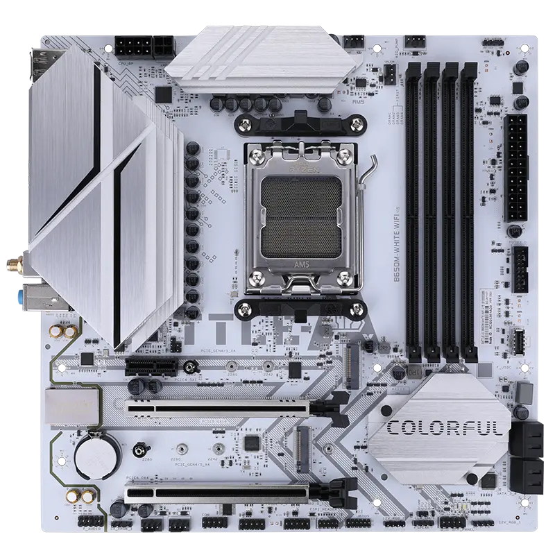 Colorful Battle-Ax B650M-White Wifi V15 DDR5 AMD AM5 microATX Motherboard