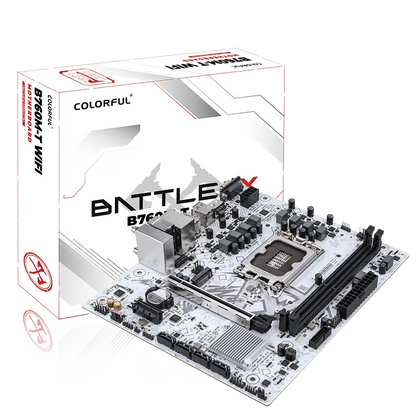 Colorful Battle-AX B760M-T Wifi V21A DDR4 Intel 12/13/14th Gen microATX Motherboard