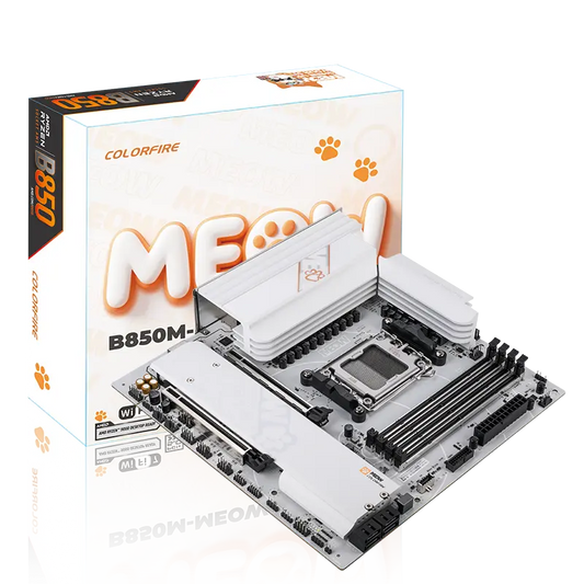 Colorful Colorfire B850M-Meow Wifi7 V14 DDR5 AMD AM5 microATX Motherboard
