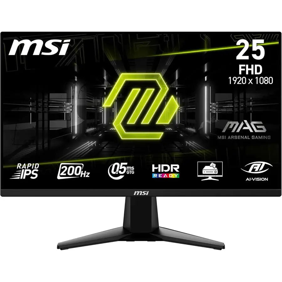 MSI MAG 255F E20 25" FHD IPS Gaming Monitor – 200Hz, 1ms, Adaptive Sync