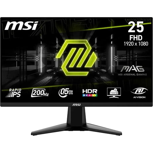MSI MAG 255F E20 25" FHD IPS Gaming Monitor – 200Hz, 1ms, Adaptive Sync