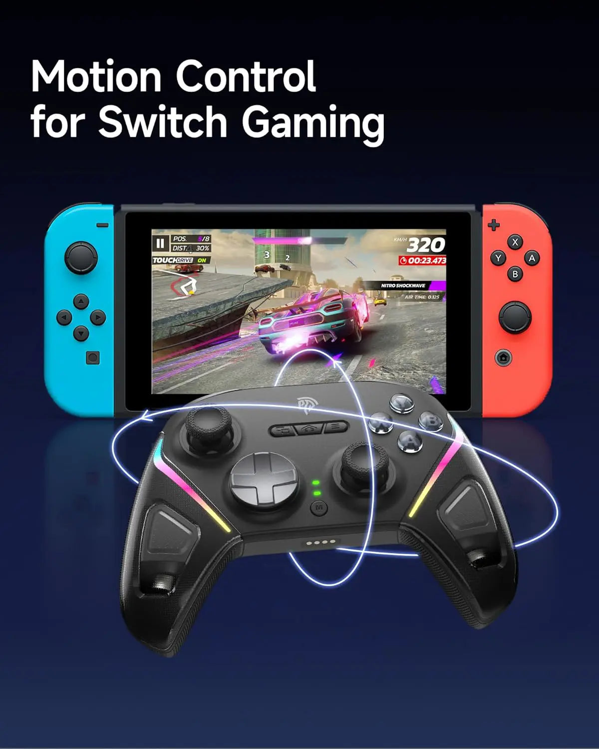 EasySMX D10 Space Black Wireless Gamepad Pro Controller