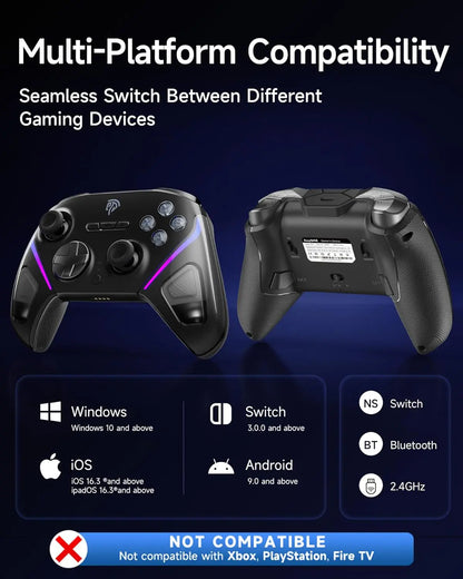 EasySMX D10 Space Black Wireless Gamepad Pro Controller