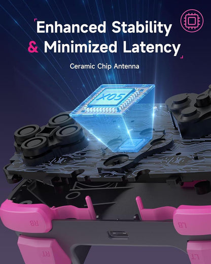 EasySMX X05 Black 2.4GHz Wireless Gaming Controller for PC, Steam, iPhone, Android & Nintendo Switch