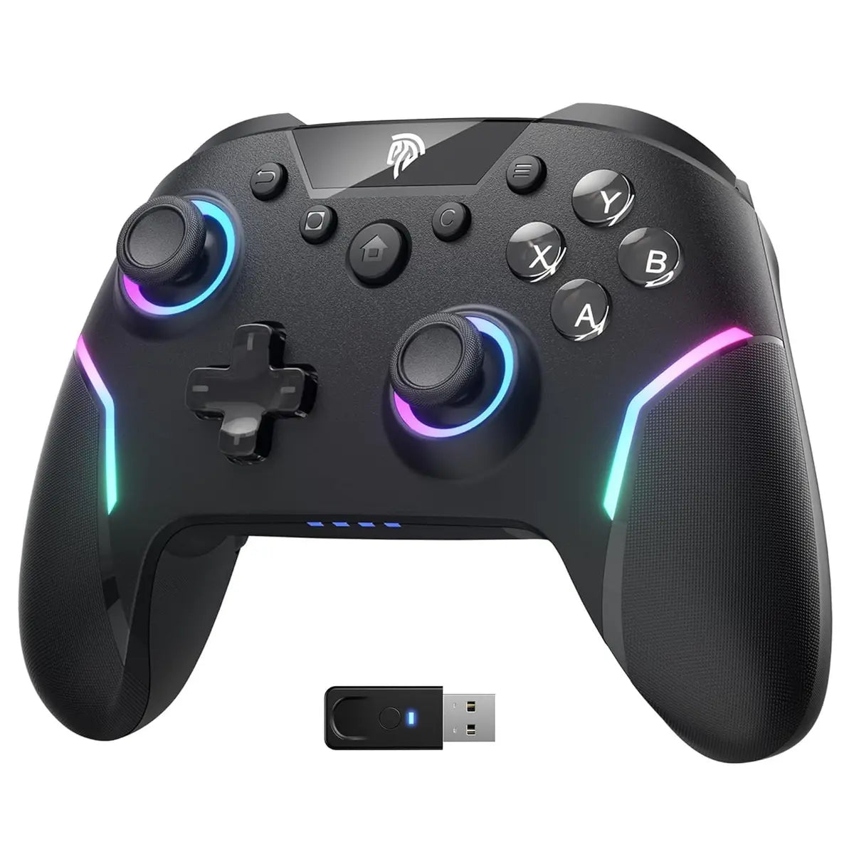EasySMX X20 Wireless Gaming Controller with RGB Backlit (Black)