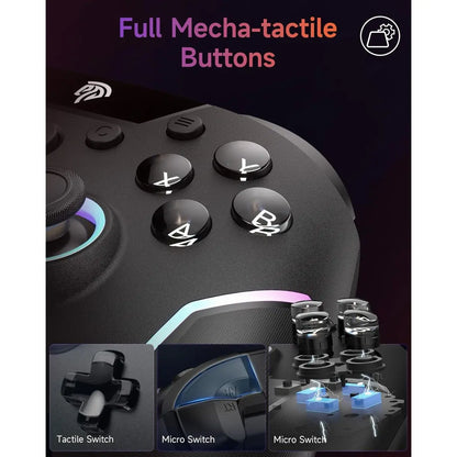EasySMX X20 Wireless Gaming Controller with RGB Backlit (Black)