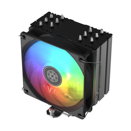 SilverStone Frost Mage 600 ARGB High-performance 120mm PWM Single Tower CPU Cooler with Six Heatpipes