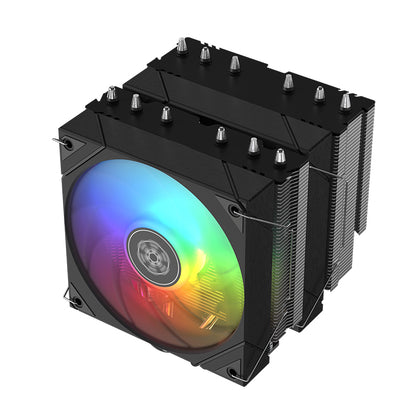 SilverStone Frost Mage 620 ARGB Dual tower CPU cooler with 6 heat-pipes and 120mm PWM controlled fans