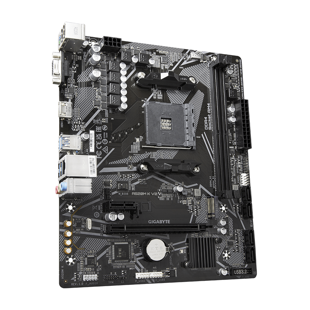Gigabyte A520M K V2 AMD AM4 microATX Motherboard