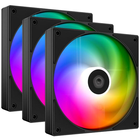 ID-Cooling AS-120-ARGB-K Trio 120mm ARGB PWM Fan Kit - Black