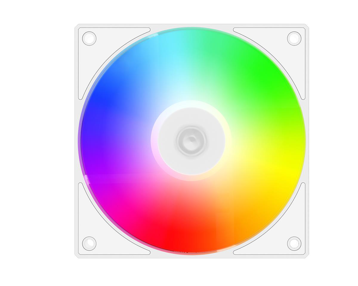 ID-Cooling AS-120-ARGB 120mm PWM Case Fan - White