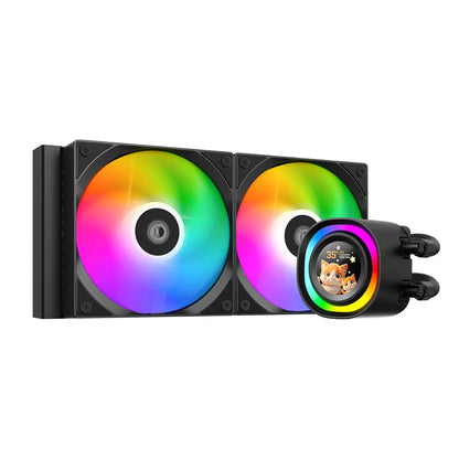 ID-Cooling FX240 LCD ARGB AIO 240mm Liquid CPU Cooler - Black