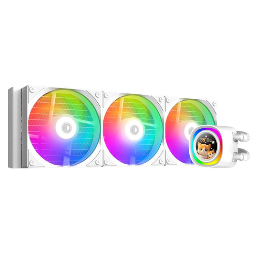 ID-Cooling FX360 LCD ARGB AIO 360mm Liquid CPU Cooler - White