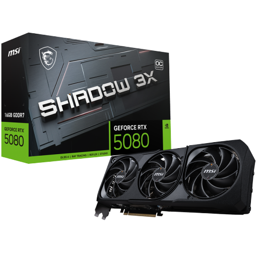 MSI GeForce RTX 5080 SHADOW 3X 16G OC