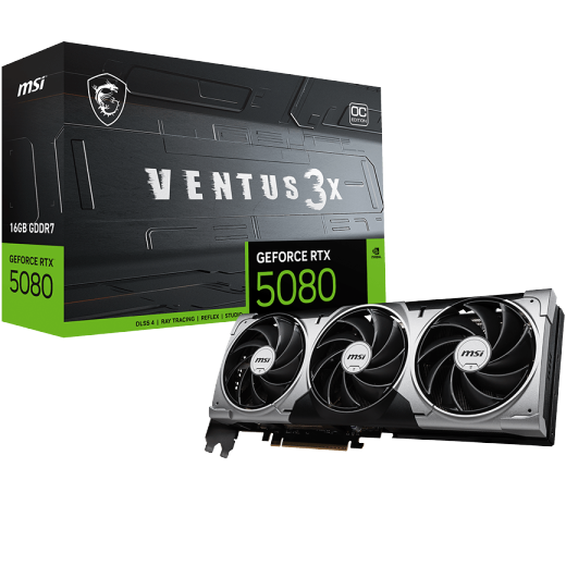 MSI GeForce RTX 5080 VENTUS 3X 16G OC