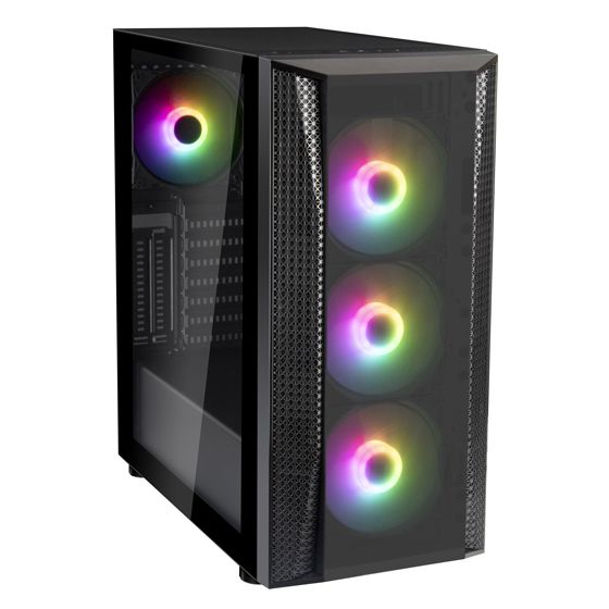 SilverStone FARA B1 PRO V2 Sleek ARGB lighting tempered glass mid tower ATX chassis
