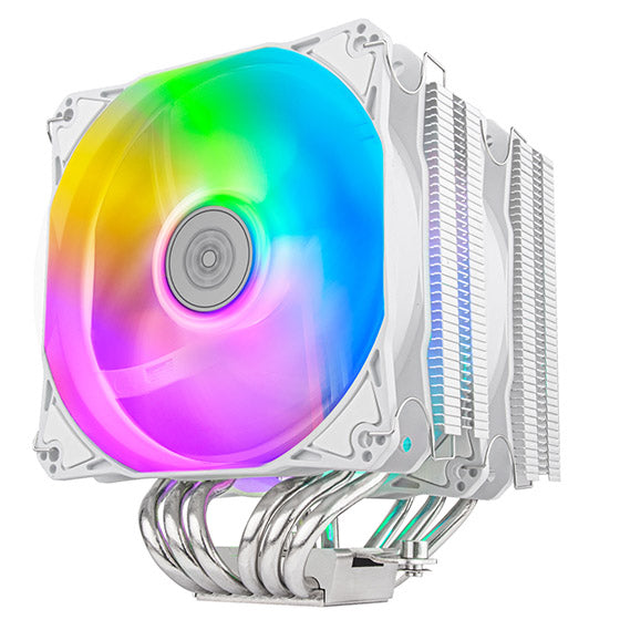 SilverStone Hydrogon D120 ARGB Dual tower CPU cooler with 6 heat-pipes and dual 120mm ARGB fans