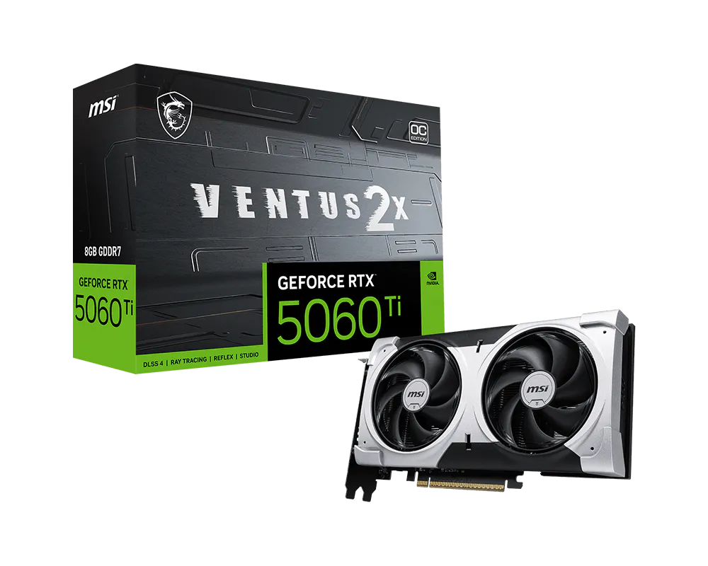 MSI GeForce RTX 5060 Ti VENTUS 2X 8G OC PLUS