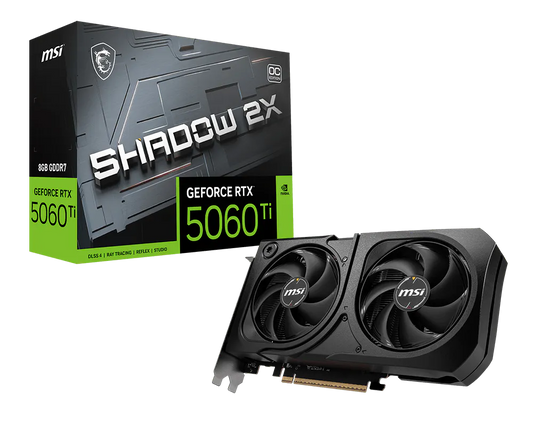 MSI GeForce RTX 5060 Ti SHADOW 2X 8G OC PLUS