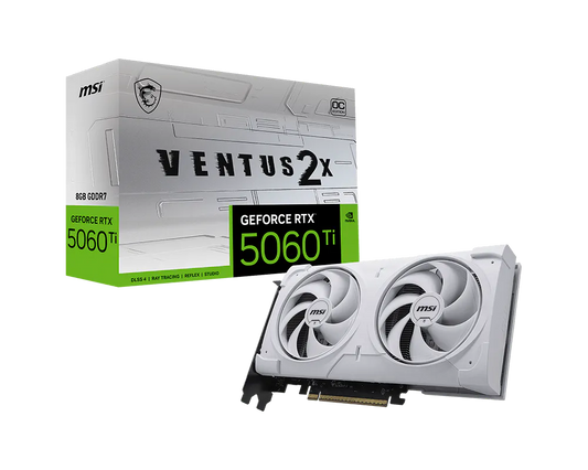 MSI GeForce RTX 5060 Ti VENTUS 2X 8G OC PLUS WHITE