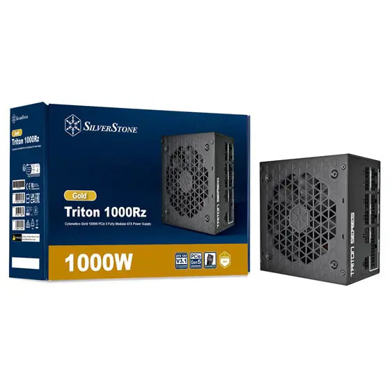 SilverStone Triton 1000Rz Cybenetics Gold 1000W PCIe 5 Fully Modular ATX Power Supply Black/White