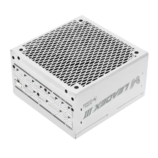 Super Flower Leadex III Gold 1000W 80+ Gold, ECO Fanless & Silent Mode, Full Modular PCIe 5.0 Power Supply, Fluid Dynamic Bearing Fan (White)