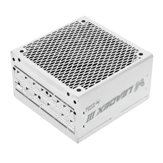 Super Flower Leadex III Gold 1000W 80+ Gold, ECO Fanless & Silent Mode, Full Modular PCIe 5.0 Power Supply, Fluid Dynamic Bearing Fan (White)
