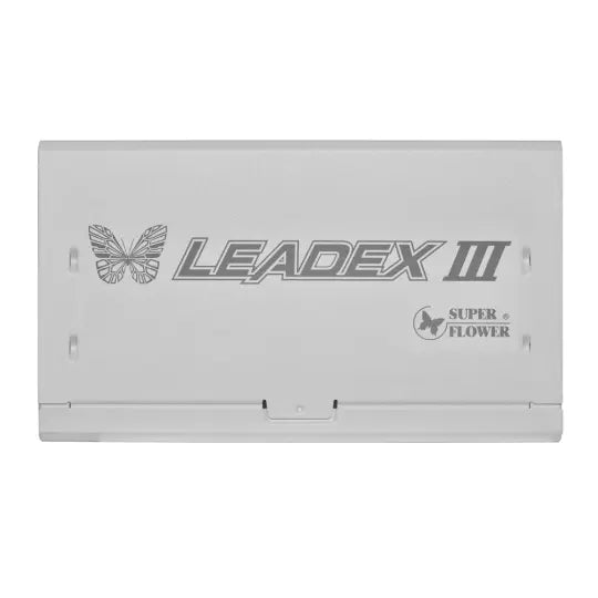 Super Flower Leadex III Gold 1000W 80+ Gold, ECO Fanless & Silent Mode, Full Modular PCIe 5.0 Power Supply, Fluid Dynamic Bearing Fan (White)