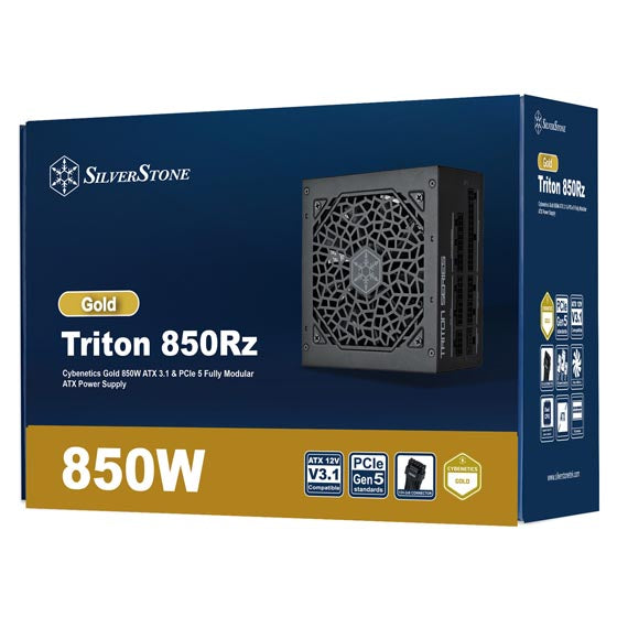 SilverStone Triton 850Rz Cybenetics Gold 850W ATX 3.1 & PCIe 5 Fully Modular ATX Power Supply