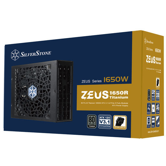 SilverStone ZEUS 1650R Titanium 80 PLUS Titanium 1650W ATX 3.1 & PCIe 5 Fully Modular ATX Power Supply